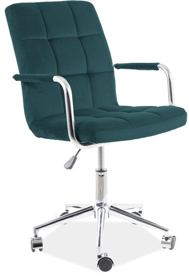 Levně SIGNAL dětská židle Q-022 VELVET zelená