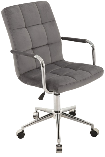 Levně SIGNAL dětská židle Q-022 VELVET šedá