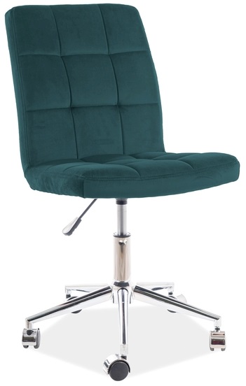 Levně SIGNAL dětská židle Q-020 VELVET zelená