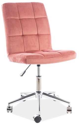 Levně SIGNAL dětská židle Q-020 VELVET růžová