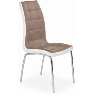 Jedálenská stolička K186 cappucino-biela