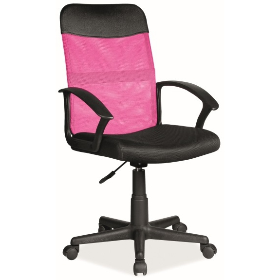 kancelářská židle Q-702 černo-růžová