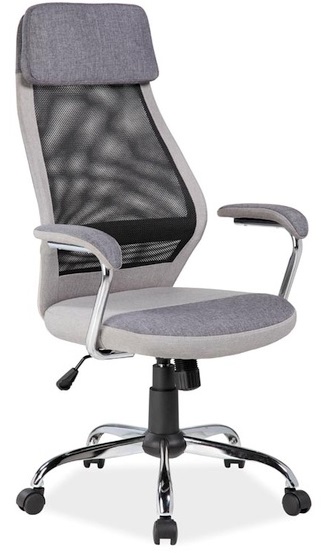 kancelářská židle Q-336 šedo-černá