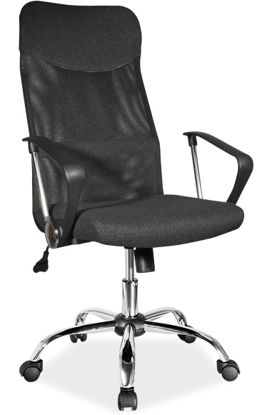 Levně SIGNAL kancelářská židle Q-025 černá 2 látková