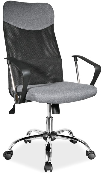 kancelářská židle Q-025 šedá 2 látková
