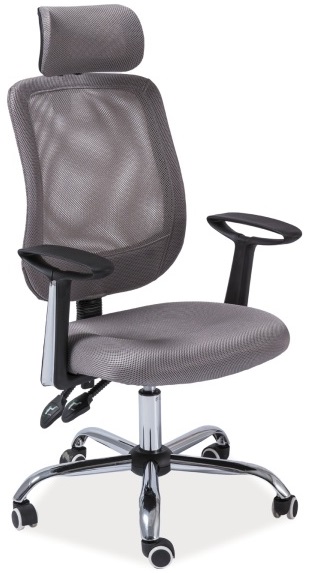 Levně SIGNAL kancelářská židle Q-118 šedá