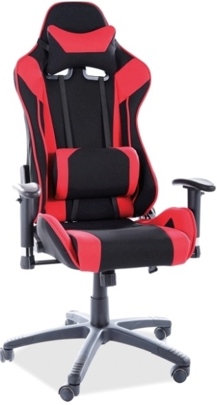 herní židle VIPER černo-červená gallery main image