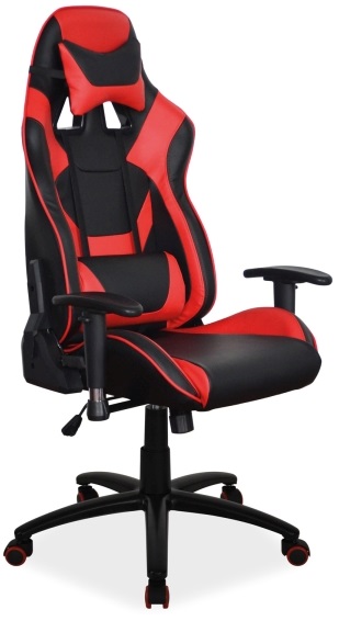 herní židle SUPRA černo-červená gallery main image