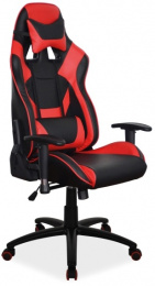 herná stolička SUPRA čierno-červená