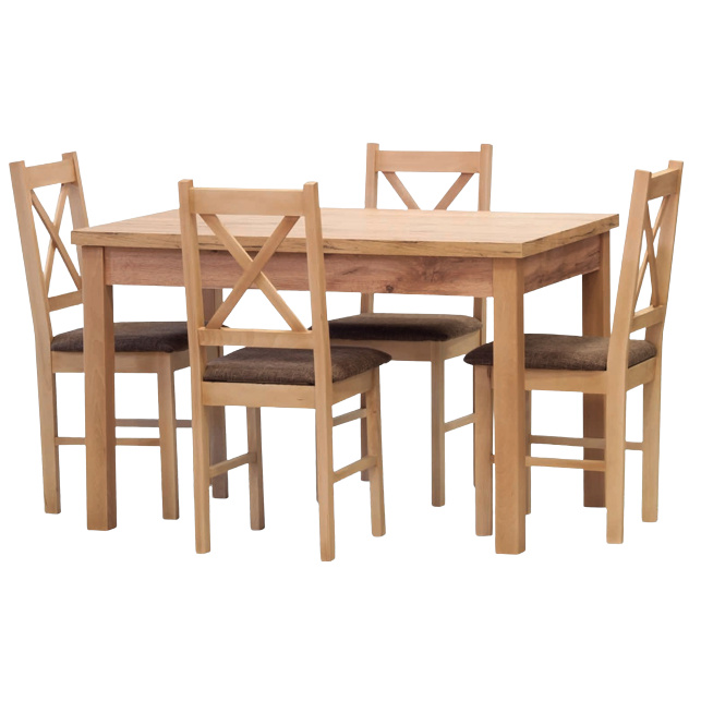 Jídelní set stůl UDINE / židle TERA