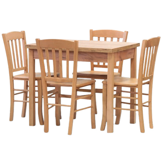 Jídelní set stůl BINGO rozkládací / židle 4 ks VENETA Dub