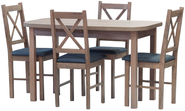 Jídelní set stůl SOFT rozkládací / židle TERA