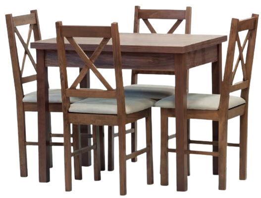Jídelní set stůl BINGO rozkládací / židle TERA