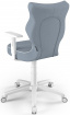 Dětská židle DUO White 5 šedo-modrá Jasmine 06 