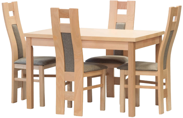 Jídelní set stůl UDINE / židle TOSCA 4 ks masiv Buk