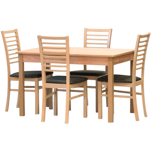 Jídelní set stůl FAMILY rs / židle DANIEL buk