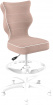 Dětská židle Petit White 4 HC+F s opěrným kruhem, starorůžová Jasmine 08