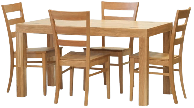 Jídelní set stůl WOODY / židle VIOLA