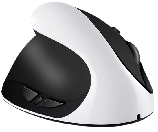 Ergonomic 6D bezdrátová vertikální myš levoruká bílá (EW6DW) gallery main image