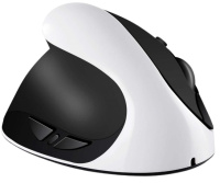Ergonomic 6D bezdrôtová vertikálna myš ľavoruká biela (EW6DW)
