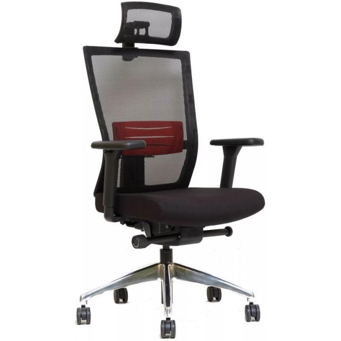 Kancelářská židle WINDY černo-červená