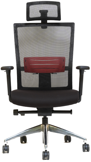 Kancelářská židle WINDY černo-červená gallery main image