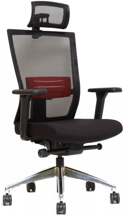 Kancelářská židle WINDY černo-červená gallery main image