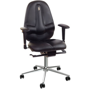 Kancelárska stolička CLASSIC šedá, ECO koža