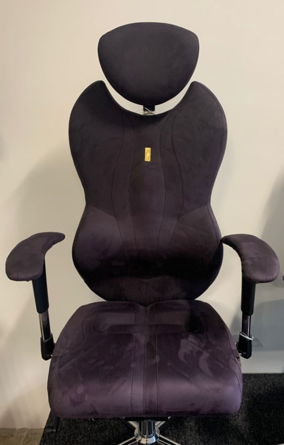 Kancelářská židle GRAND černo-fialová, látková, poslední vzorový kus BRATISLAVA  gallery main image