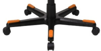 Krytky na kříž na DXRacer kovový, orange malé, FD01, sada 5 ks