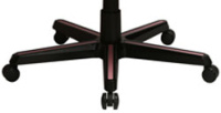 Krytky na kríž na DXRacer kovový, ružové dlhé, RZ95, súprava 5 ks