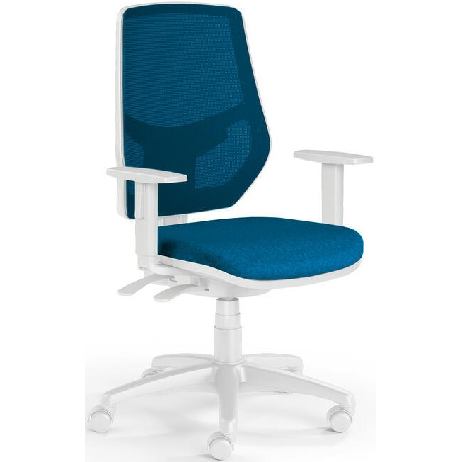 Kancelářská židle LEX 230/BW modro/bílá poslední kus PRAHA