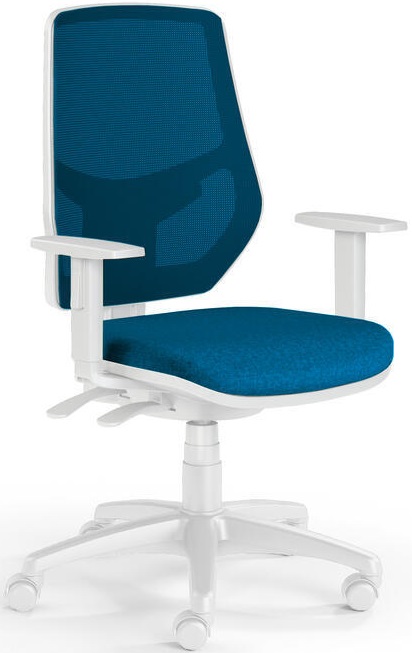 Kancelářská židle LEX 230/BW modro/bílá poslední kus PRAHA gallery main image