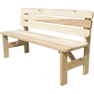 Zahradní lavice VIKING  dřevěná přírodní - 200 cm