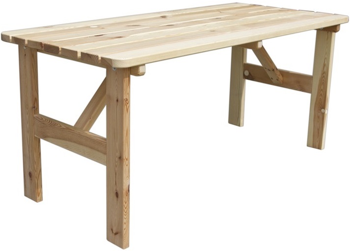 Zahradní stůl VIKING dřevěný přírodní - 200 cm
