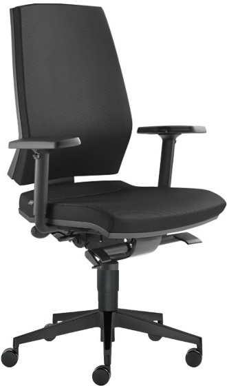 Kancelářská židle STREAM 280-SYS, posuv sedáku, černá skladová gallery main image