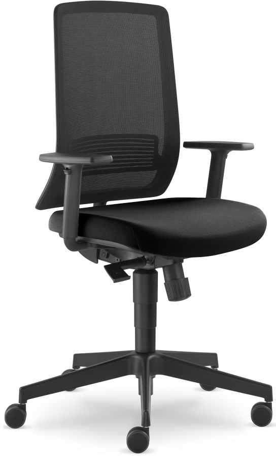 Kancelářská židle Lyra 215-SY, černá, skladová