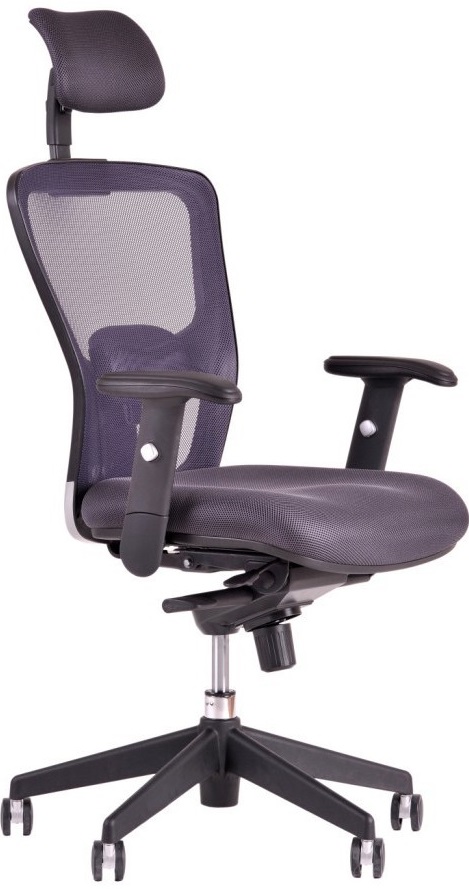 kancelářská židle DIKE s podhlavníkem antracit vzorový kus Rožnov gallery main image