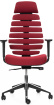 kancelářská židle FISH BONES PDH černý plast, 26-23 vínová, 3D područky