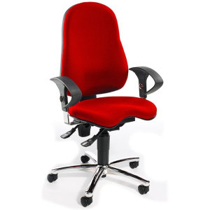 kancelárska stolička SITNESS 10 červená, vzorkový kus Ostrava