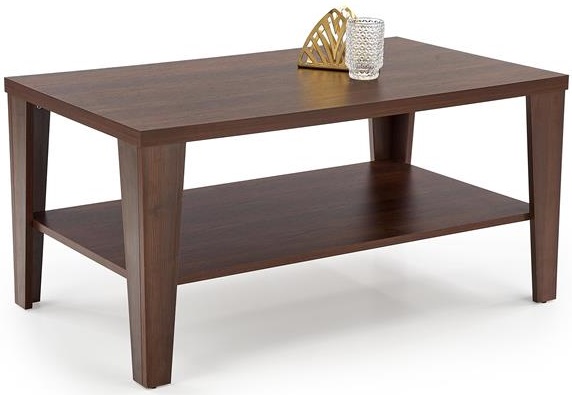 Dřevěný konferenční stolek MANTA tmavý ořech