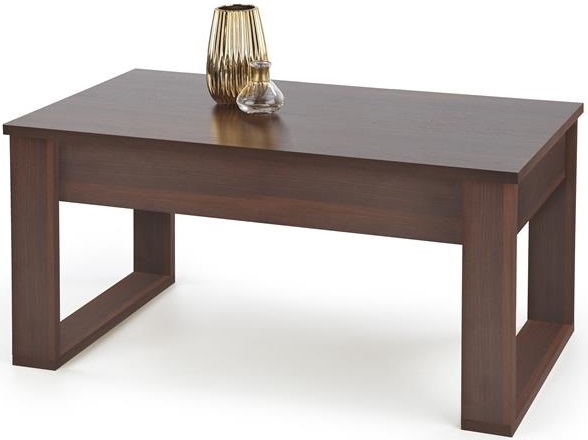 Levně HALMAR Dřevěný konferenční stolek NEA tmavý ořech