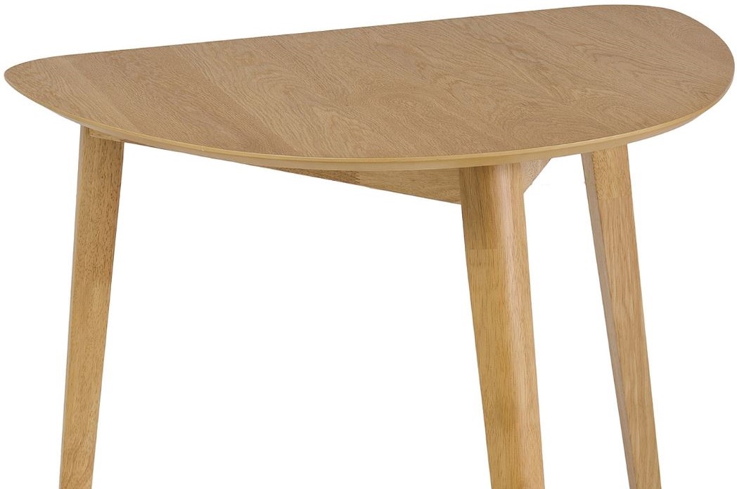 Levně SIGNAL Jídelní stůl půlkulatý Karl dub 90 cm