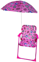 Dětská campingová židlička Jednorožec růžový gallery main image