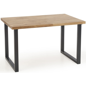 Jedálenský stôl RADUS masív prírodný dub 120x78 cm