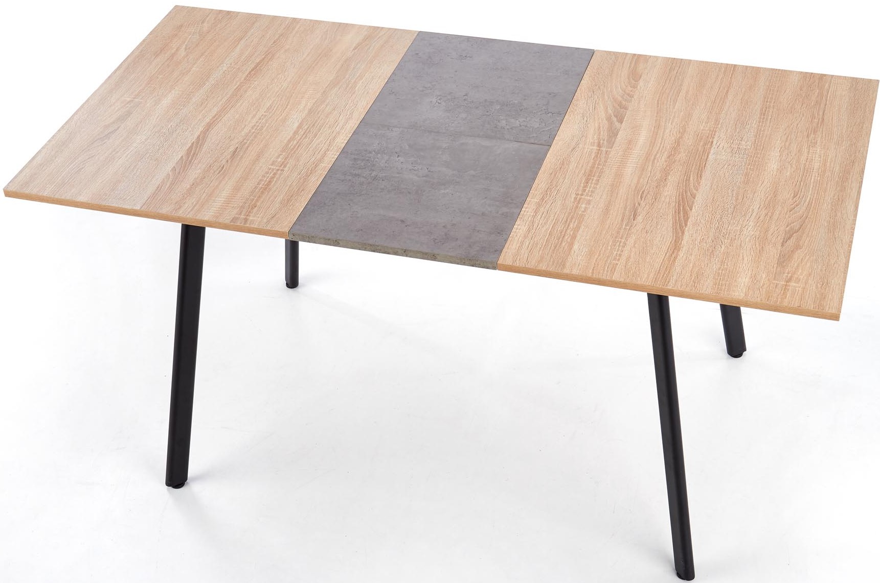 Levně HALMAR Jídelní rozkládací stůl ALBON dub sonoma / šedá 120-160x80 cm