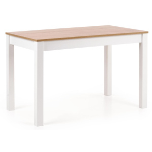 Jedálenský stôl KSAWERY dub sonoma, biely 120x68 cm