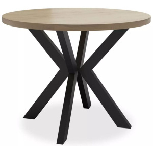 Okrúhly jedálenský rozkladací stôl STLM112, 100-180 cm