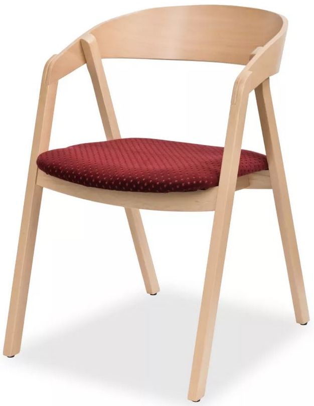 Levně MI-KO Jídelní židle Guru buk čalouněný sedák