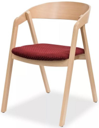 Jídelní židle Guru buk čalouněný sedák gallery main image